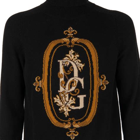 dolce gabbana pulli schwarz weiße punke|Pullover aus Kaschmir mit Dolce&Gabbana.